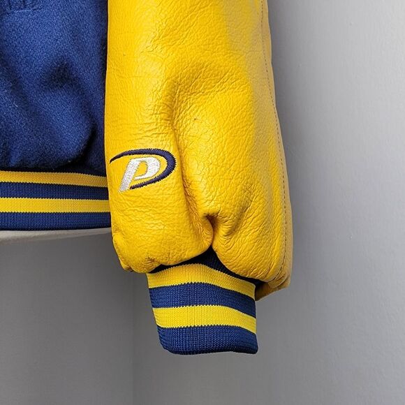 Indiana Pacers Vintage Y2K Pro Player NBA Varsity Bomber Jacket Wool Blend Large - Picture 9 of 15